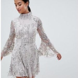 Asos Sequins Skater Dress